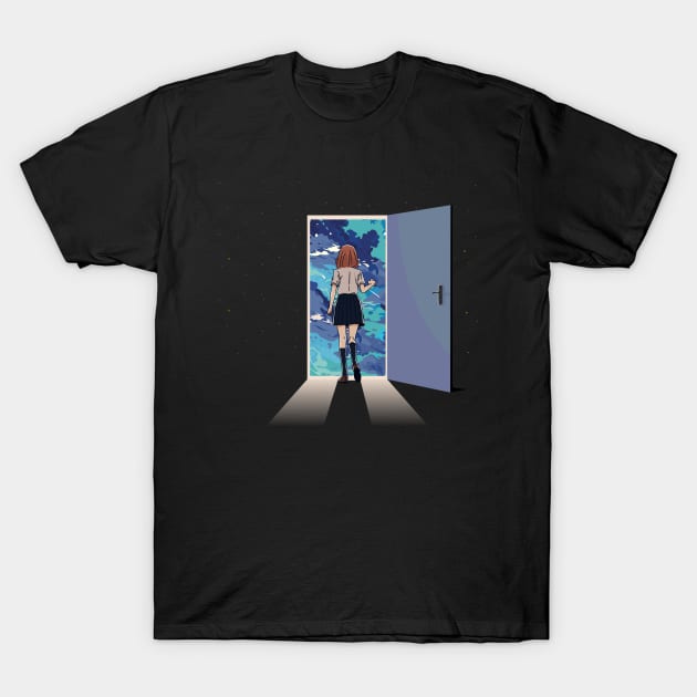 open the door T-Shirt by keenkei